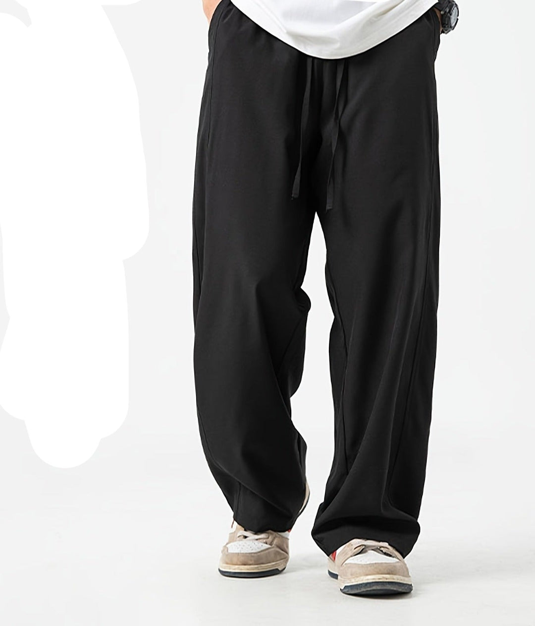 Relaxed Fit Men's Jogging Trousers - Tom-Black-M-Nora Luxe
