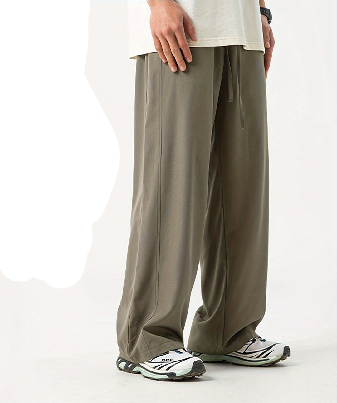 Relaxed Fit Men's Jogging Trousers - Tom-Green-M-Nora Luxe