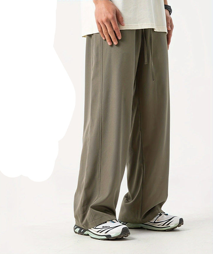 Relaxed Fit Men's Jogging Trousers - Tom-Green-M-Nora Luxe