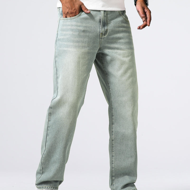 Relaxed Fit Regular Men's Jeans - Lucas-Azure-30-Nora Luxe