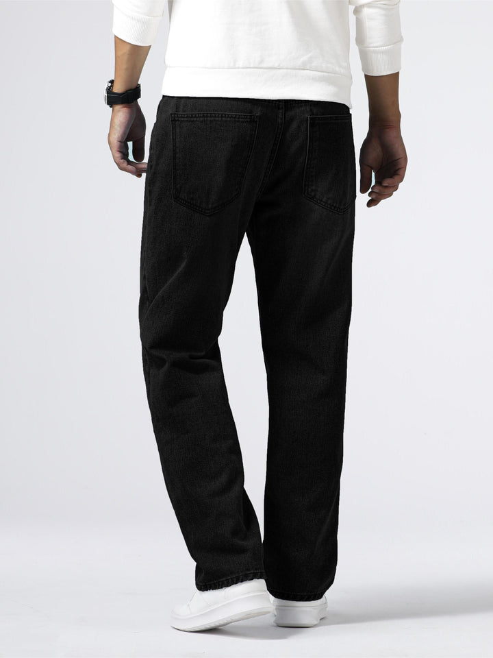 Relaxed Fit Regular Men's Jeans - Lucas-Royal Blue-30-Nora Luxe
