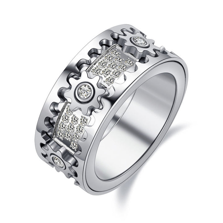 Relaxing Spinner - Spinfinity-Silver-17.4mm = 0.685 inches-Nora Luxe