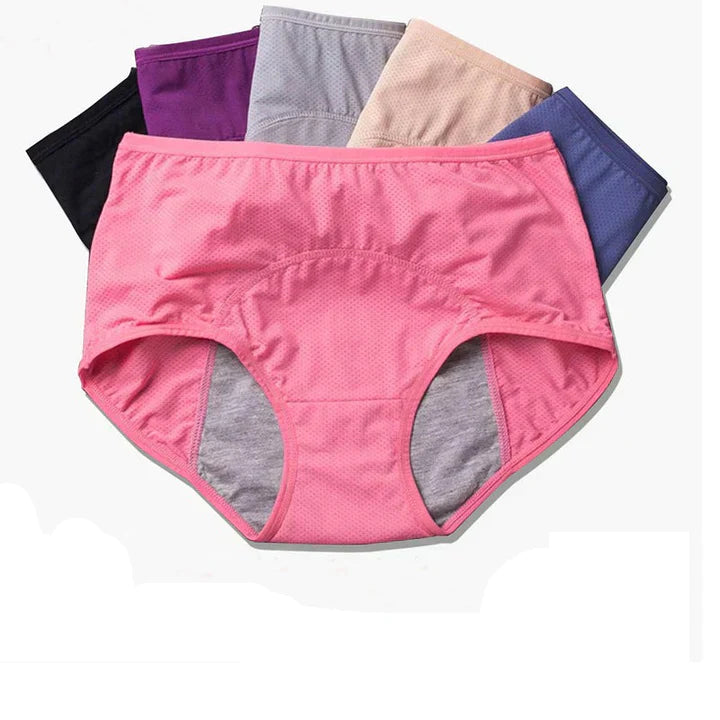Reliable Menstrual Underwear for Daily Protection - Noor (1+1 FREE)-1+1 FREE (Random colors)-S (28–30 inches)-Nora Luxe