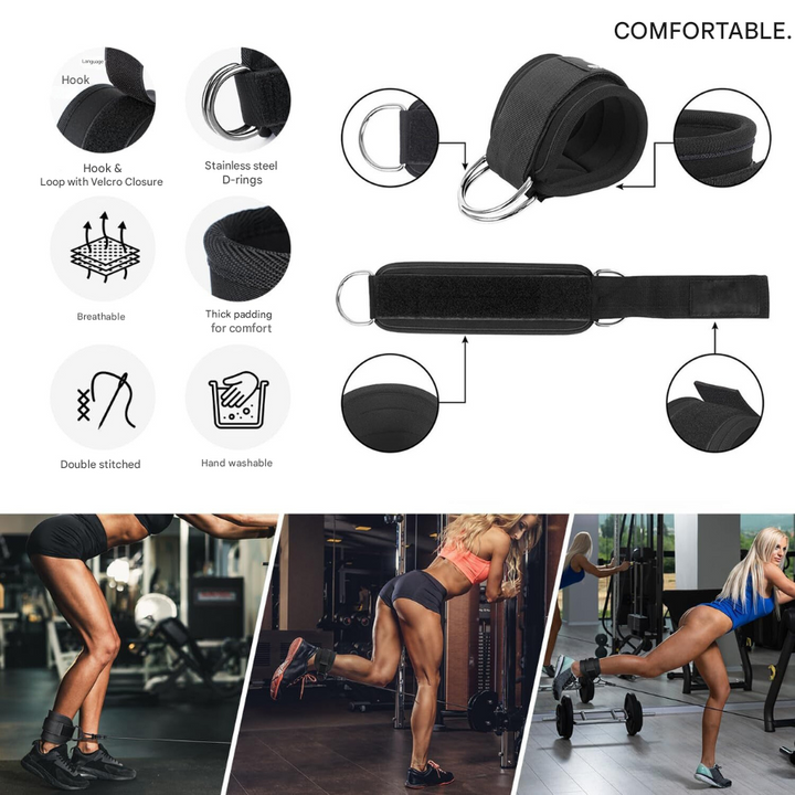 Resistance Bands for Powerful Glute Workouts - FlexLift-Black-Nora Luxe