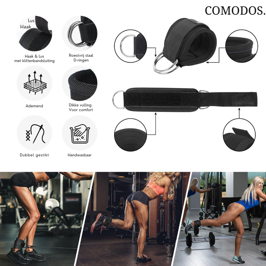 Resistance Bands for Powerful Glute Workouts - FlexLift-Black-Nora Luxe