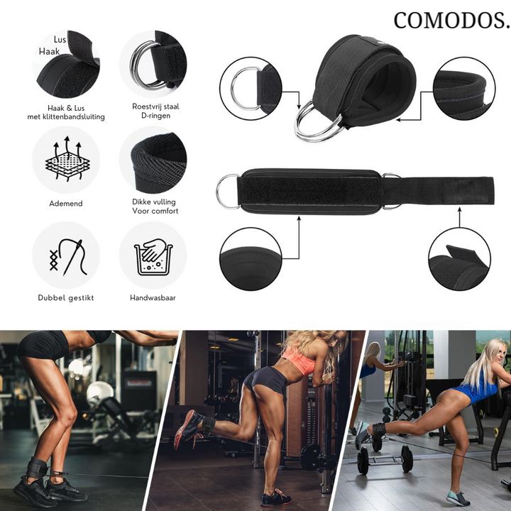Resistance Bands for Powerful Glute Workouts - FlexLift-Black-Nora Luxe