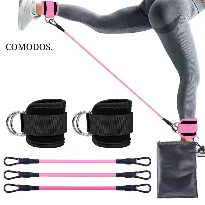 Resistance Bands for Powerful Glute Workouts - FlexLift-Black-Nora Luxe