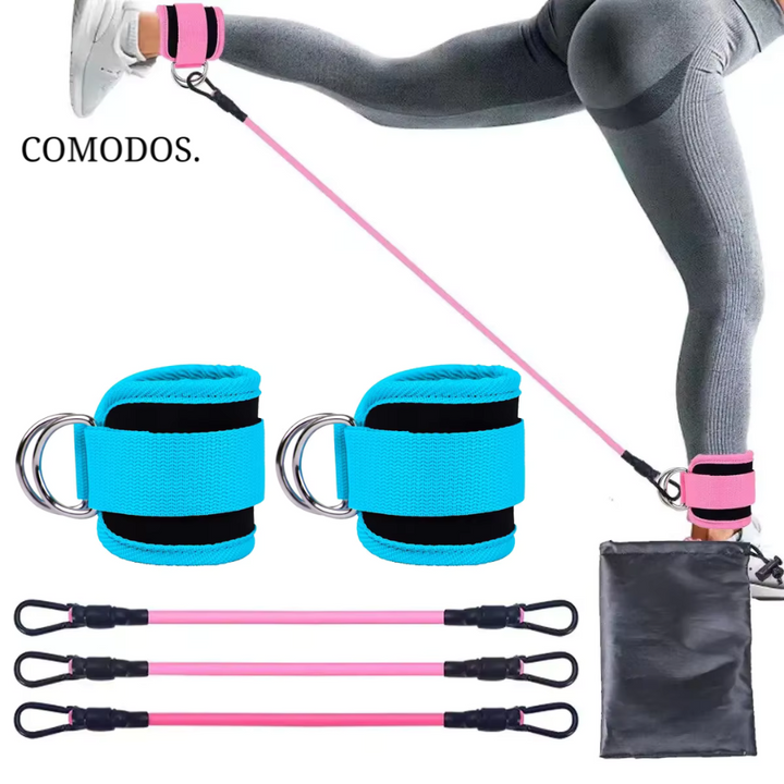 Resistance Bands for Powerful Glute Workouts - FlexLift-Blue-Nora Luxe