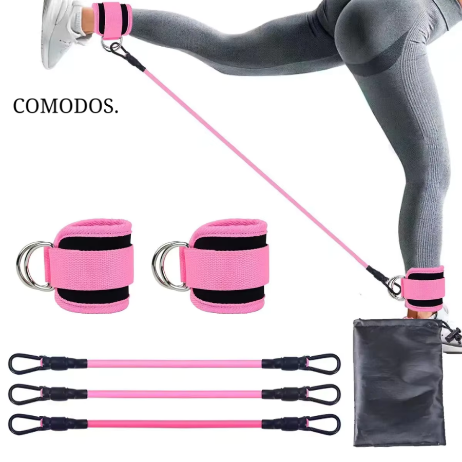 Resistance Bands for Powerful Glute Workouts - FlexLift-Pink-Nora Luxe
