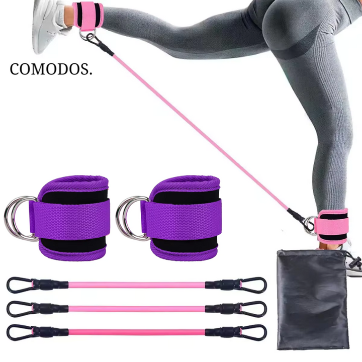Resistance Bands for Powerful Glute Workouts - FlexLift-Purple-Nora Luxe