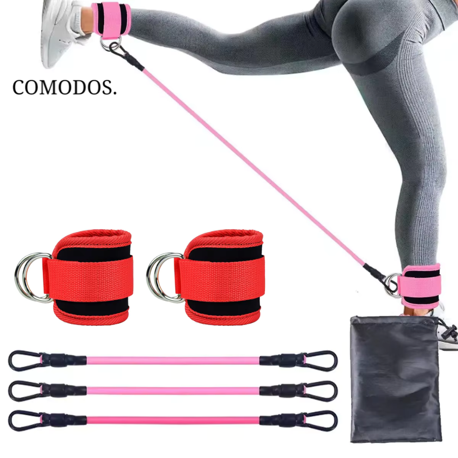 Resistance Bands for Powerful Glute Workouts - FlexLift-Red-Nora Luxe