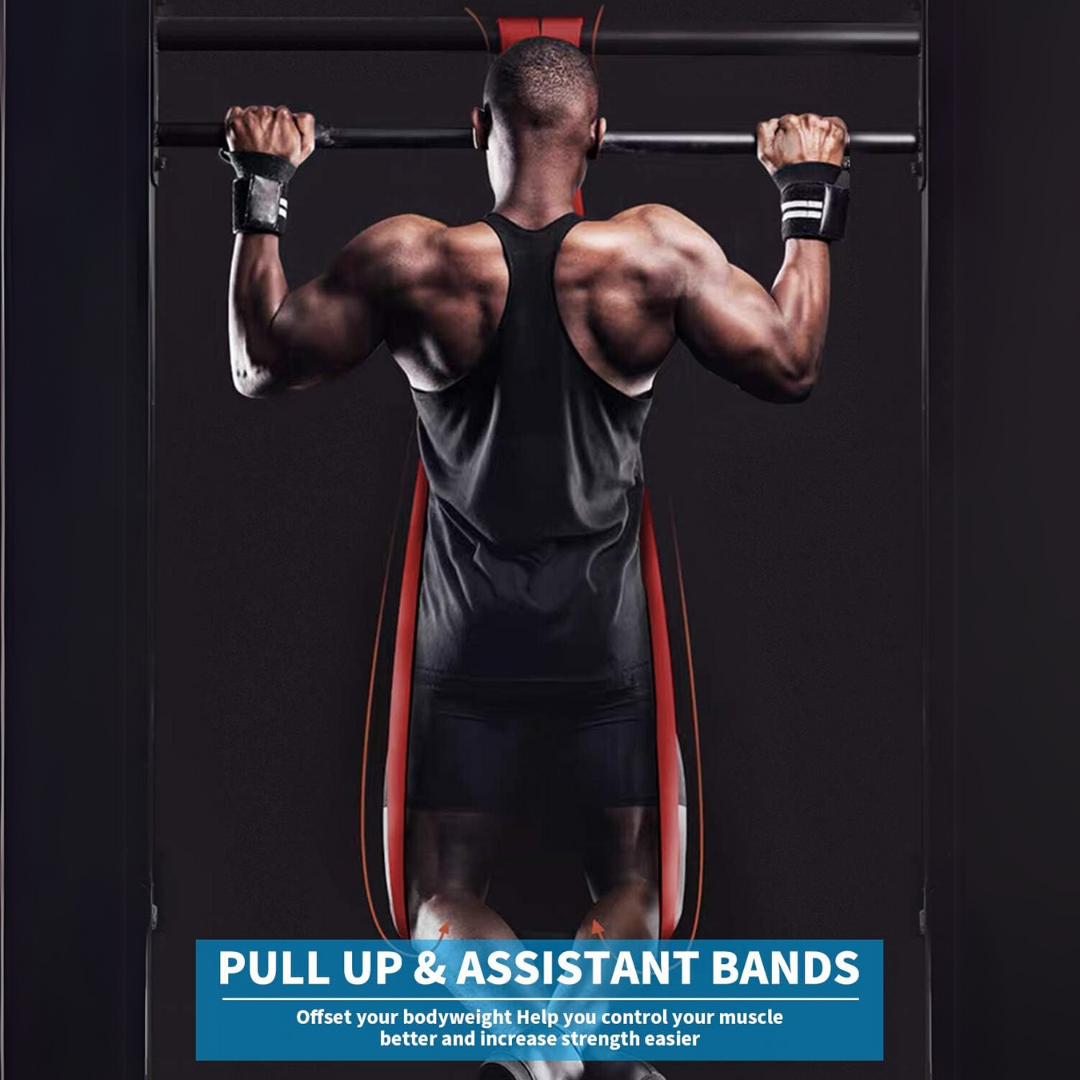 Resistance Pull-Up Assistance Bands Set-Black-Nora Luxe