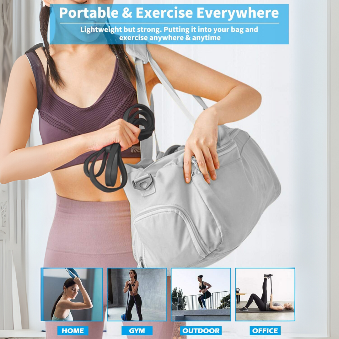Resistance Pull-Up Assistance Bands Set-Black-Nora Luxe