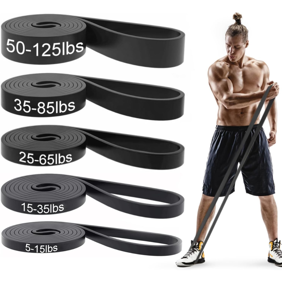 Resistance Pull-Up Assistance Bands Set-Black-Nora Luxe