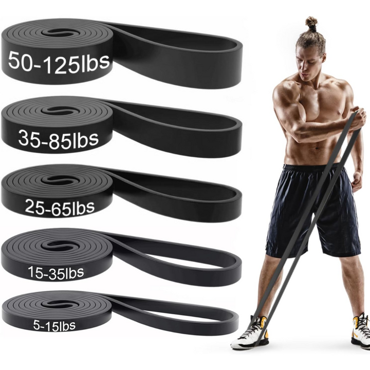 Resistance Pull-Up Assistance Bands Set-Black-Nora Luxe