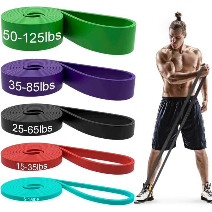 Resistance Pull-Up Assistance Bands Set-Purple-Nora Luxe
