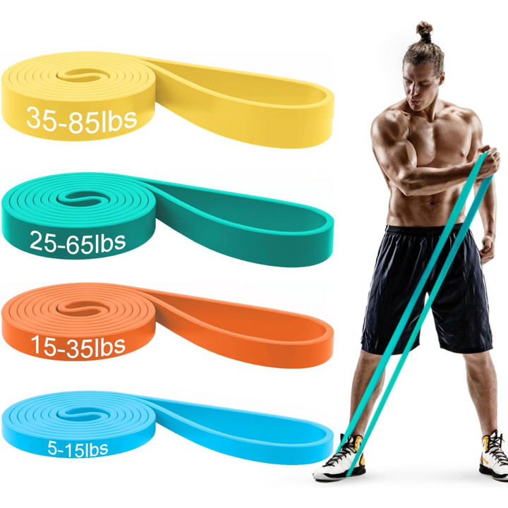 Resistance Pull-Up Assistance Bands Set-Yellow-Nora Luxe