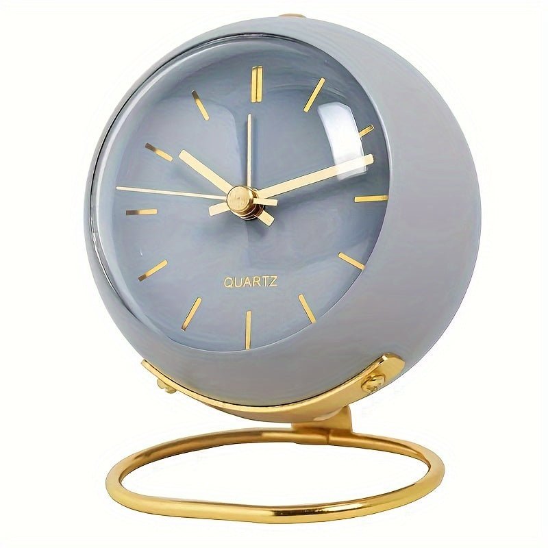 Retro Analog Alarm Clock – Buzzley-Grey-The Livary