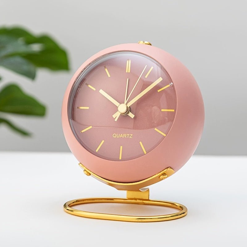 Retro Analog Alarm Clock – Buzzley-Pink-The Livary