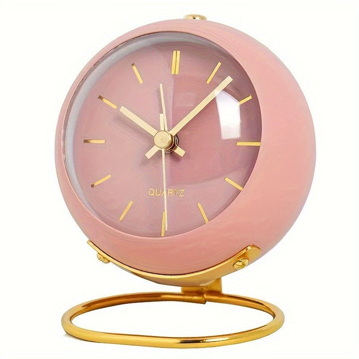 Retro Analog Alarm Clock – Buzzley-Pink-The Livary