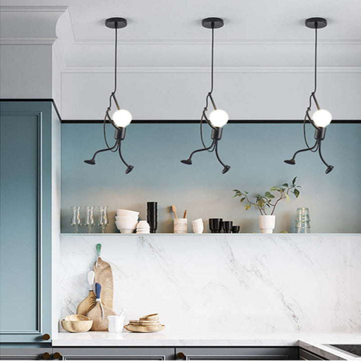 Retro Ceiling Lamp FunPop - PlayGlow-1 Light Bulb-Nora Luxe