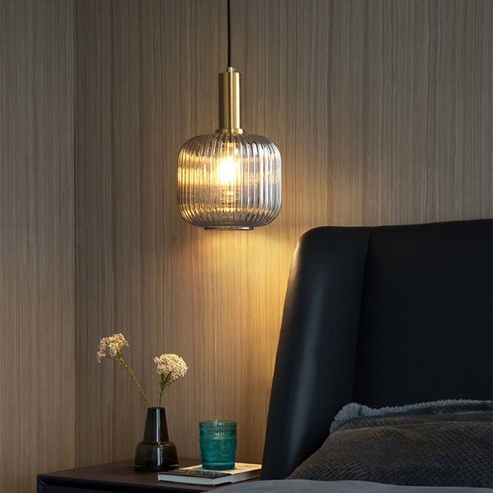 Retro Glass Pendant Lamp - ColorVibe-Brown-A-Nora Luxe
