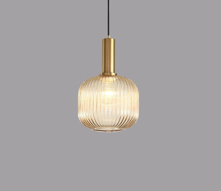 Retro Glass Pendant Lamp - ColorVibe-Brown-A-Nora Luxe