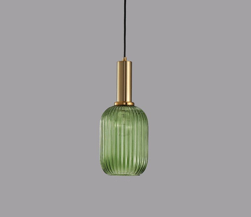 Retro Glass Pendant Lamp - ColorVibe-Brown-A-Nora Luxe