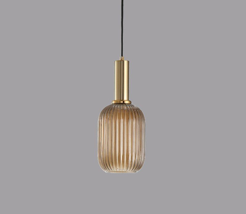 Retro Glass Pendant Lamp - ColorVibe-Brown-A-Nora Luxe