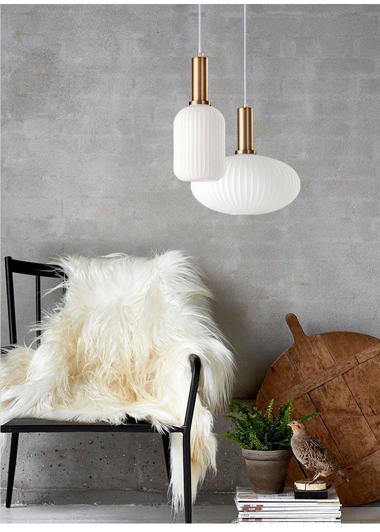 Retro Glass Pendant Lamp - ColorVibe-Brown-A-Nora Luxe