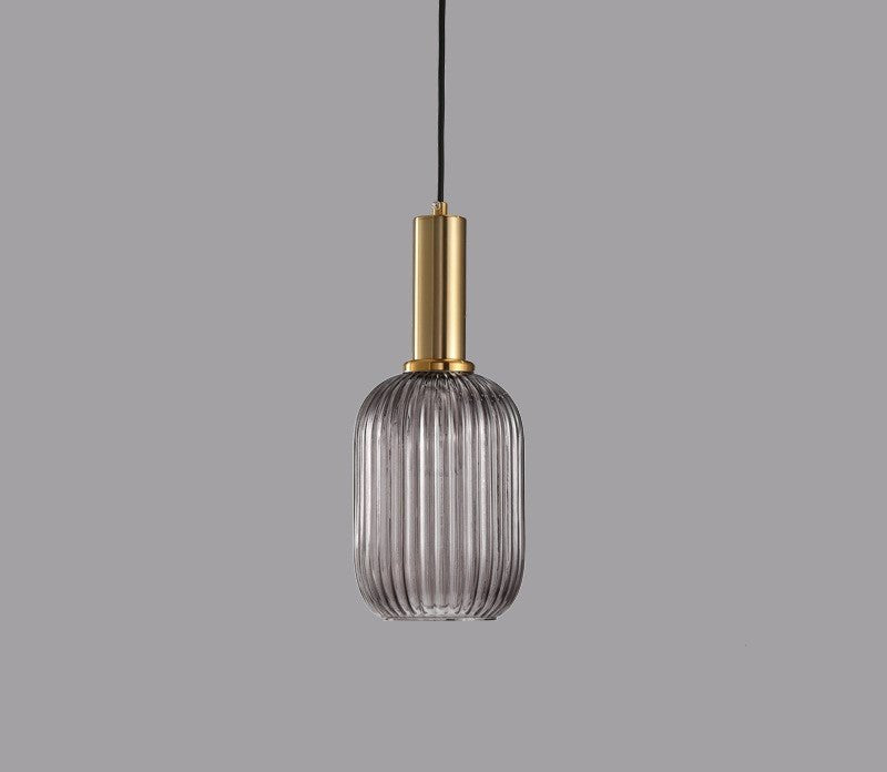 Retro Glass Pendant Lamp - ColorVibe-Gray-A-Nora Luxe