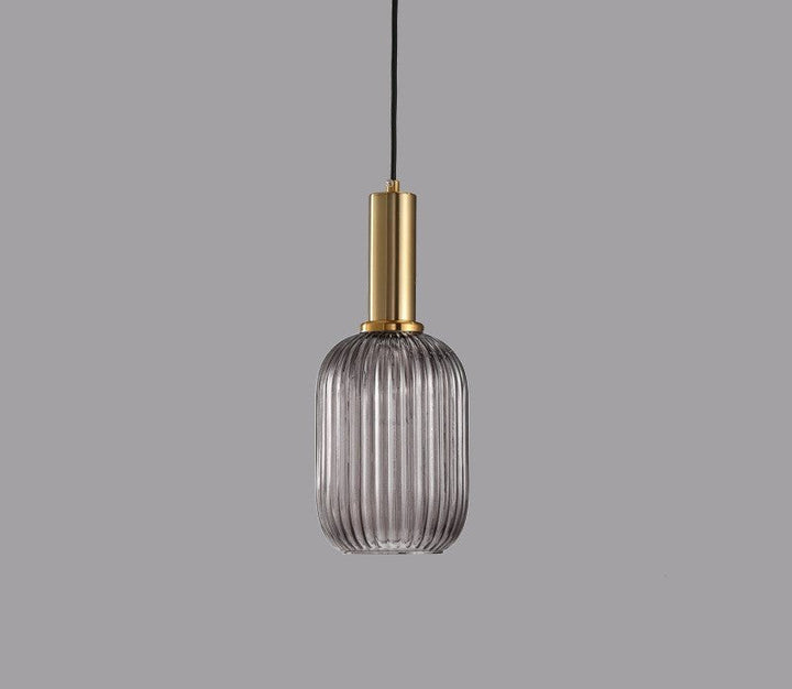 Retro Glass Pendant Lamp - ColorVibe-Gray-A-Nora Luxe