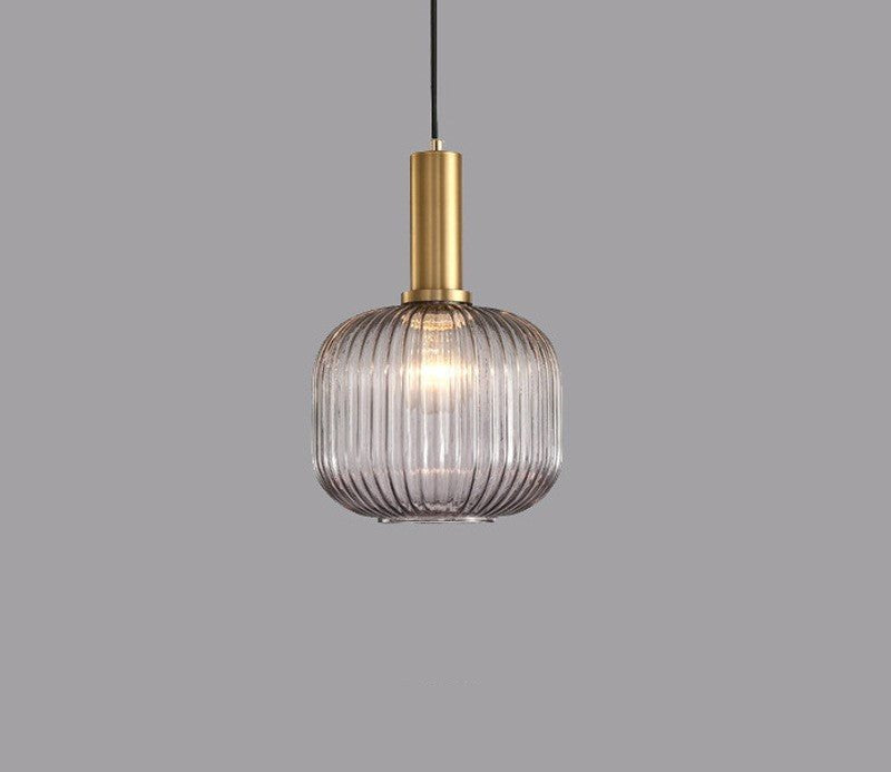 Retro Glass Pendant Lamp - ColorVibe-Gray-B-Nora Luxe