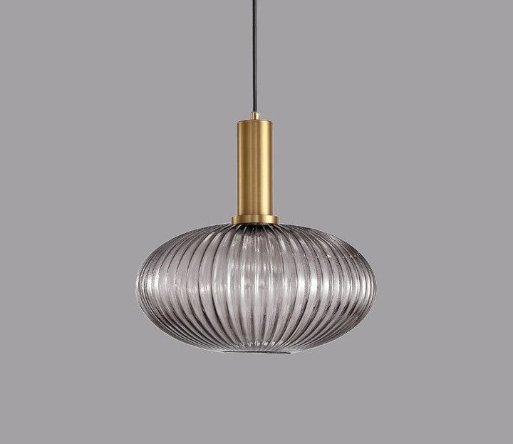 Retro Glass Pendant Lamp - ColorVibe-Gray-C-Nora Luxe