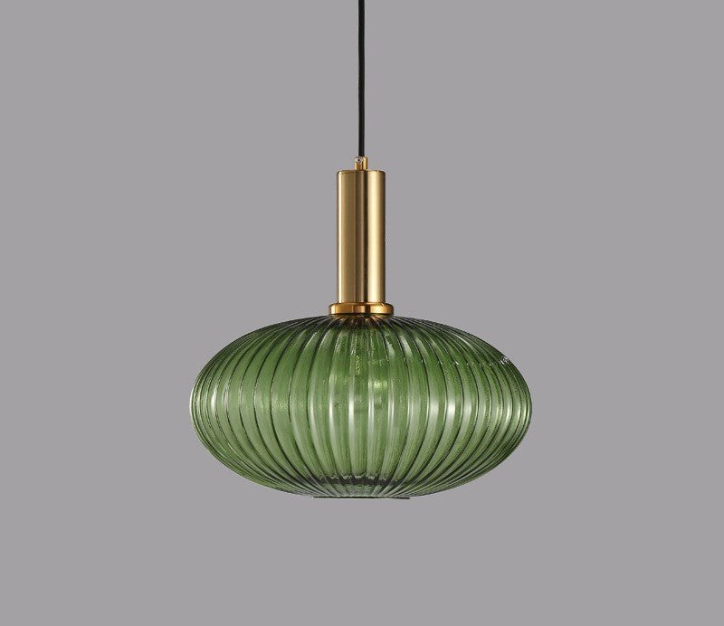 Retro Glass Pendant Lamp - ColorVibe-Green-C-Nora Luxe