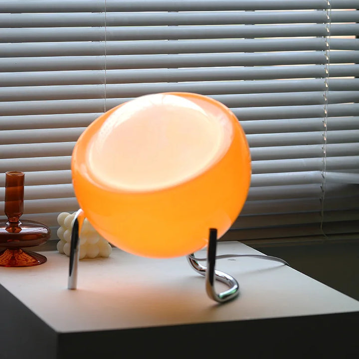 RETRO GLASS TABLE LAMP - ATMOSPHERIC NORDIC NIGHT LIGHTING-Nora Luxe