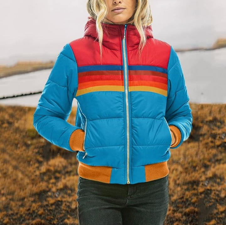 Retro Ladies Parka - Isabella-Blue-XS-Nora Luxe