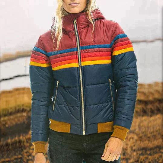 Retro Ladies Parka - Isabella-Dark blue-XS-Nora Luxe