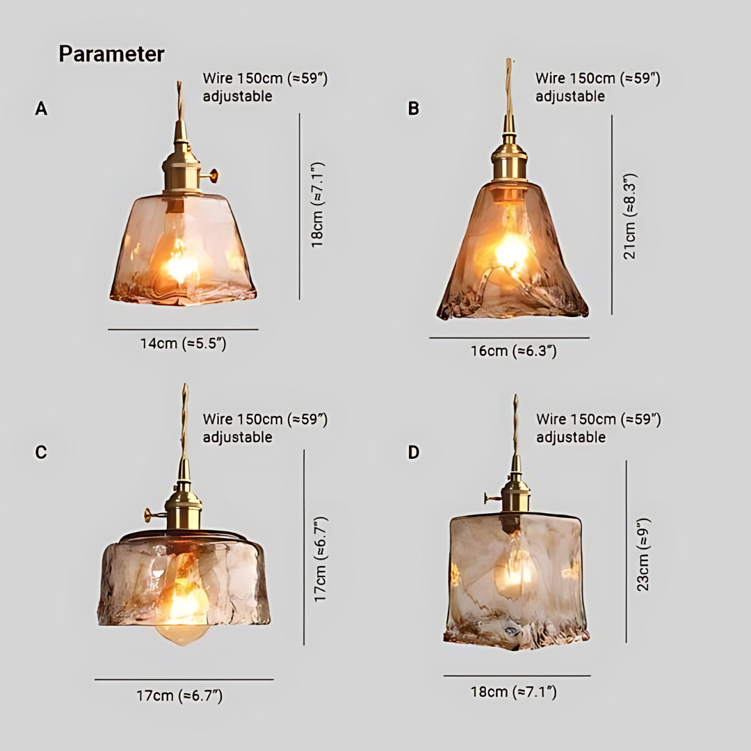 Retro LED Hanging Lamp - Jasper-A-Nora Luxe