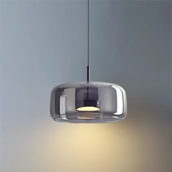 Retro LED Pendant Lamp - VintageGlow-Amber-9.84 in-Warm White-Nora Luxe