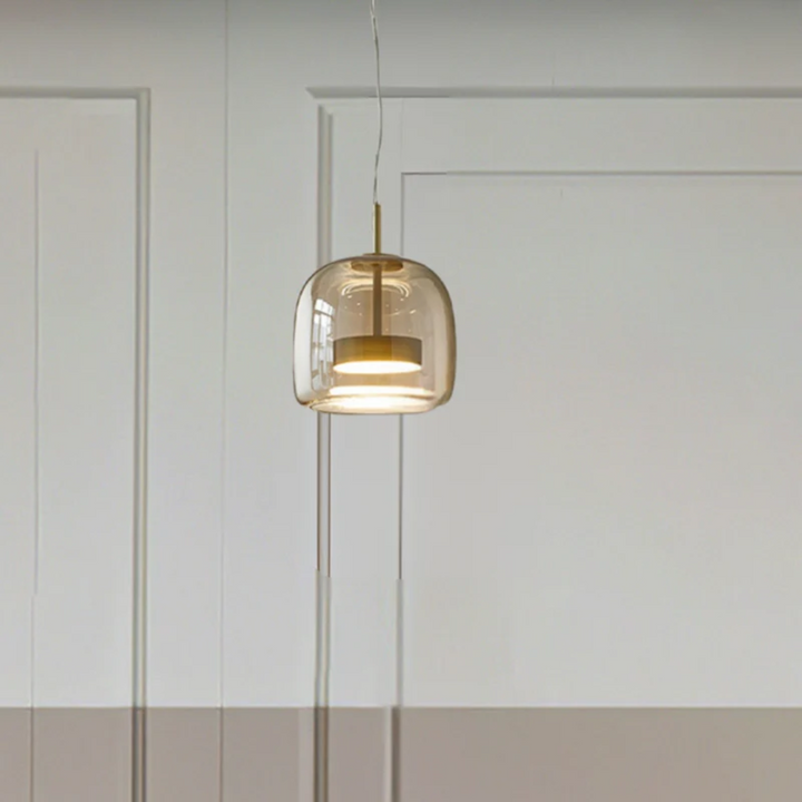 Retro LED Pendant Lamp - VintageGlow-Amber-9.84 in-Warm White-Nora Luxe
