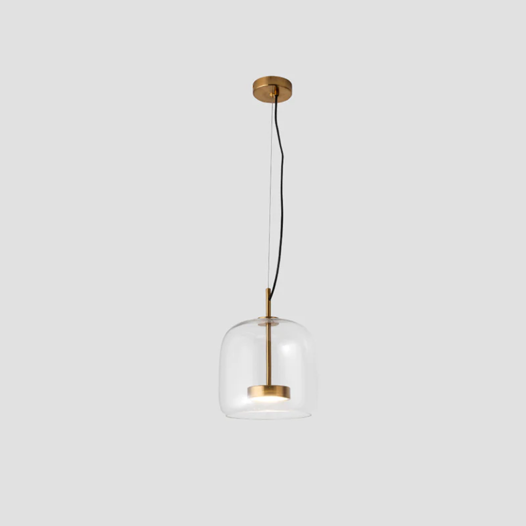 Retro LED Pendant Lamp - VintageGlow-Transparent-9.84 in-Warm White-Nora Luxe