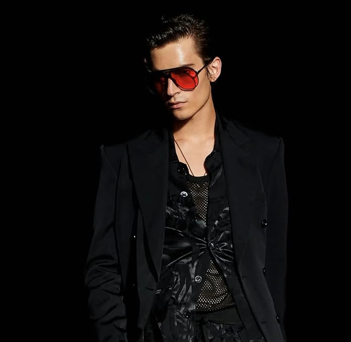 Retro Oversized Aviator Sunglasses - Amara-Black Clear-Nora Luxe