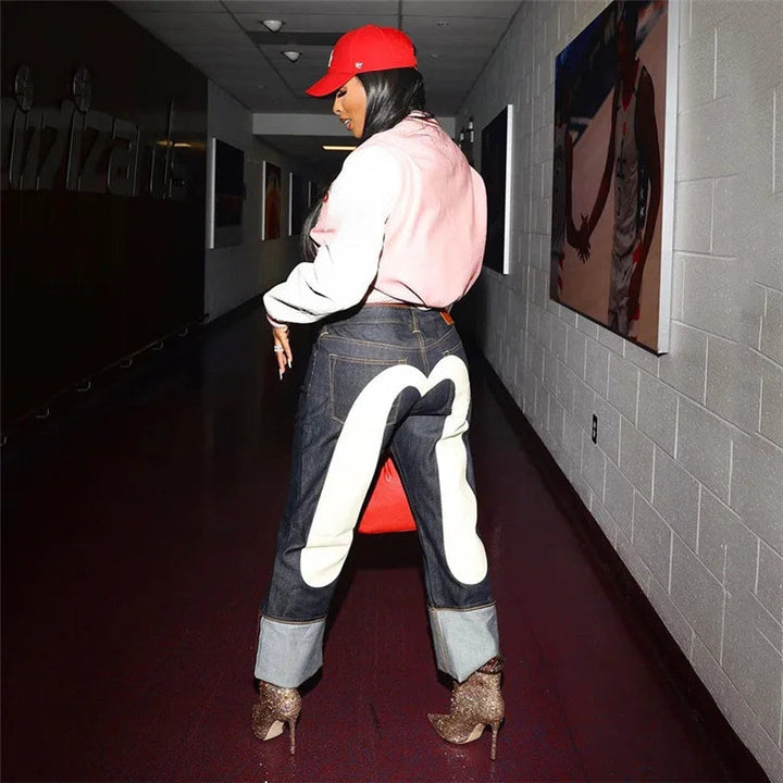 Retro Street Jeans – Jaxen-White-S-The Livary