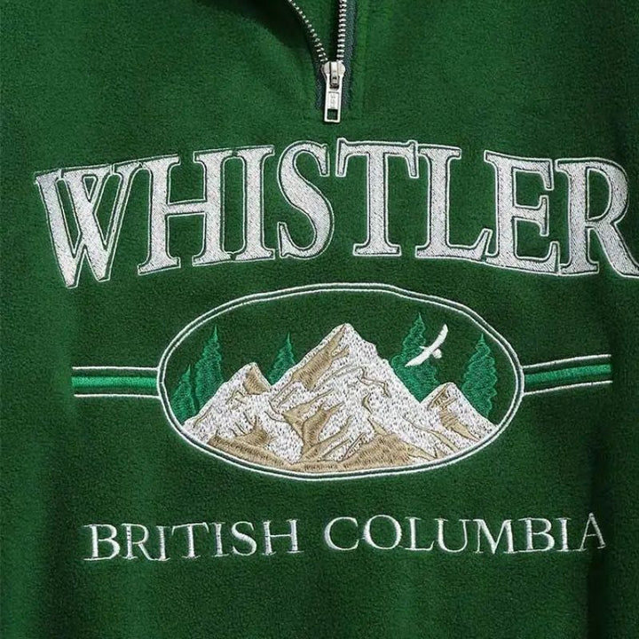 Retro Whistler Sweater - Milo-Green-XS-Nora Luxe