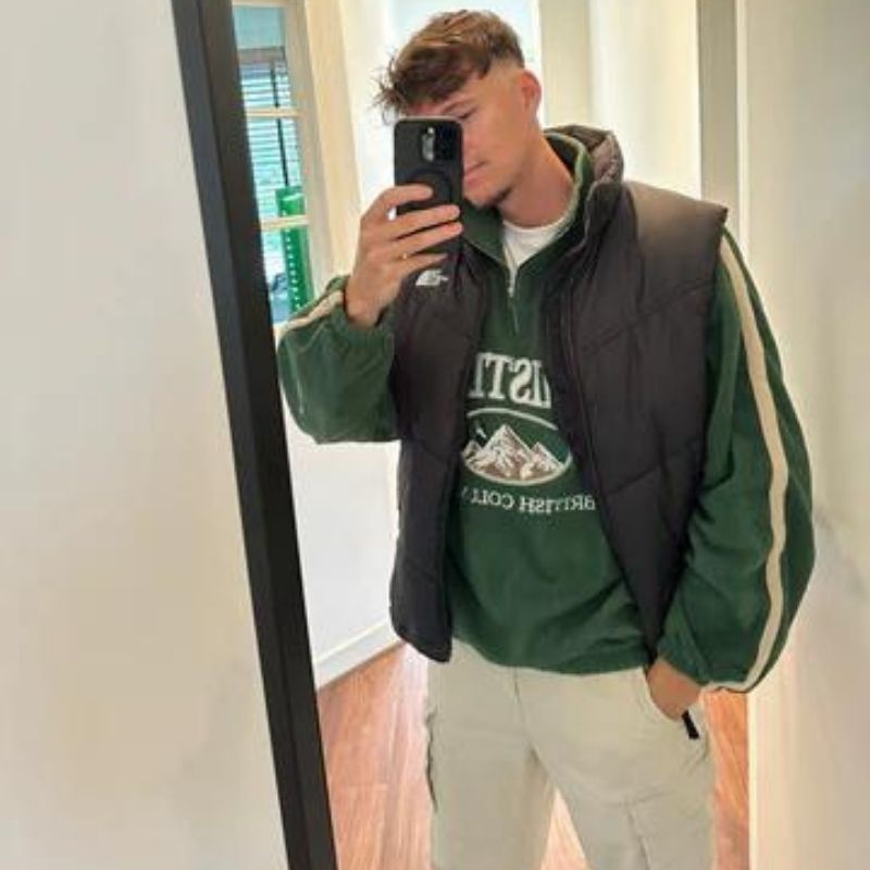 Retro Whistler Sweater - Milo-Green-XS-Nora Luxe