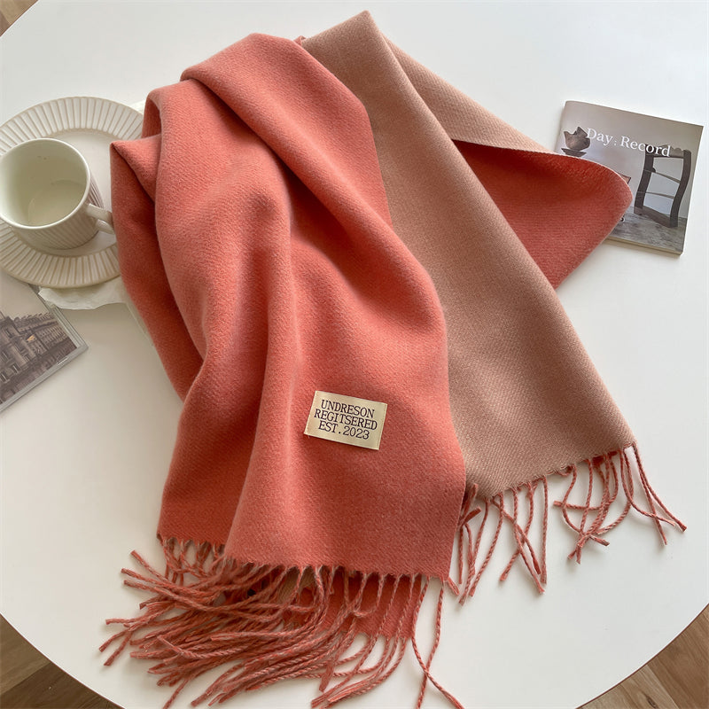 Reversible Pashmina Scarf - Elena-Pink-Nora Luxe
