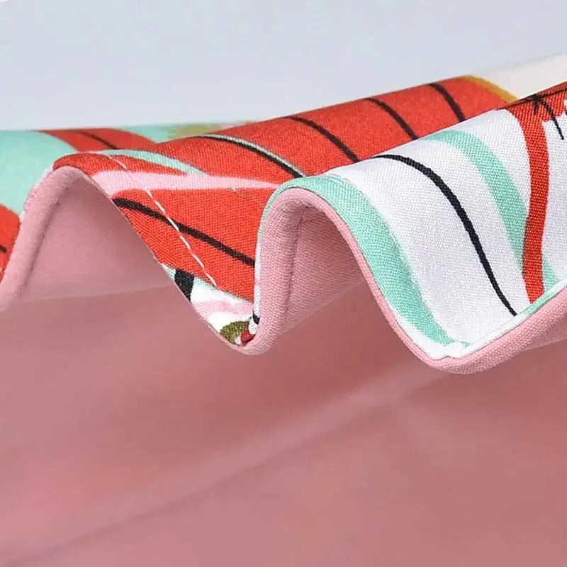 Reversible sun hat made of cotton with a wide brim (22-23 In) – Liora-Pink (double-sided)-Nora Luxe