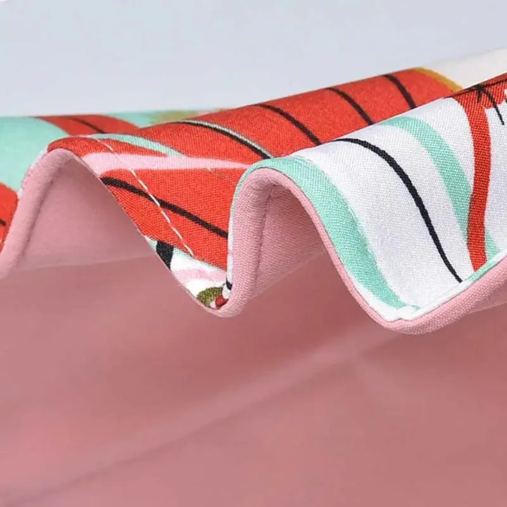 Reversible sun hat made of cotton with a wide brim (22-23 In) – Liora-Pink (double-sided)-Nora Luxe