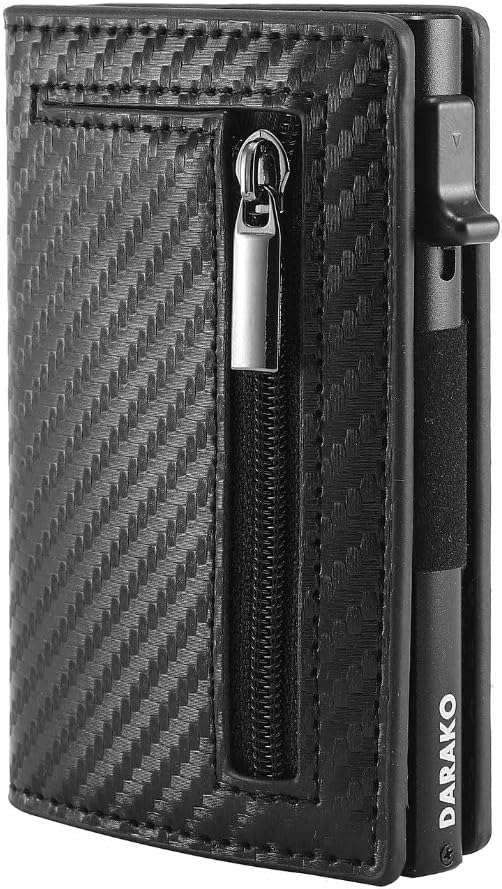 RFID-Protected Slim Wallet – CoreSlide-Carbon-Nora Luxe